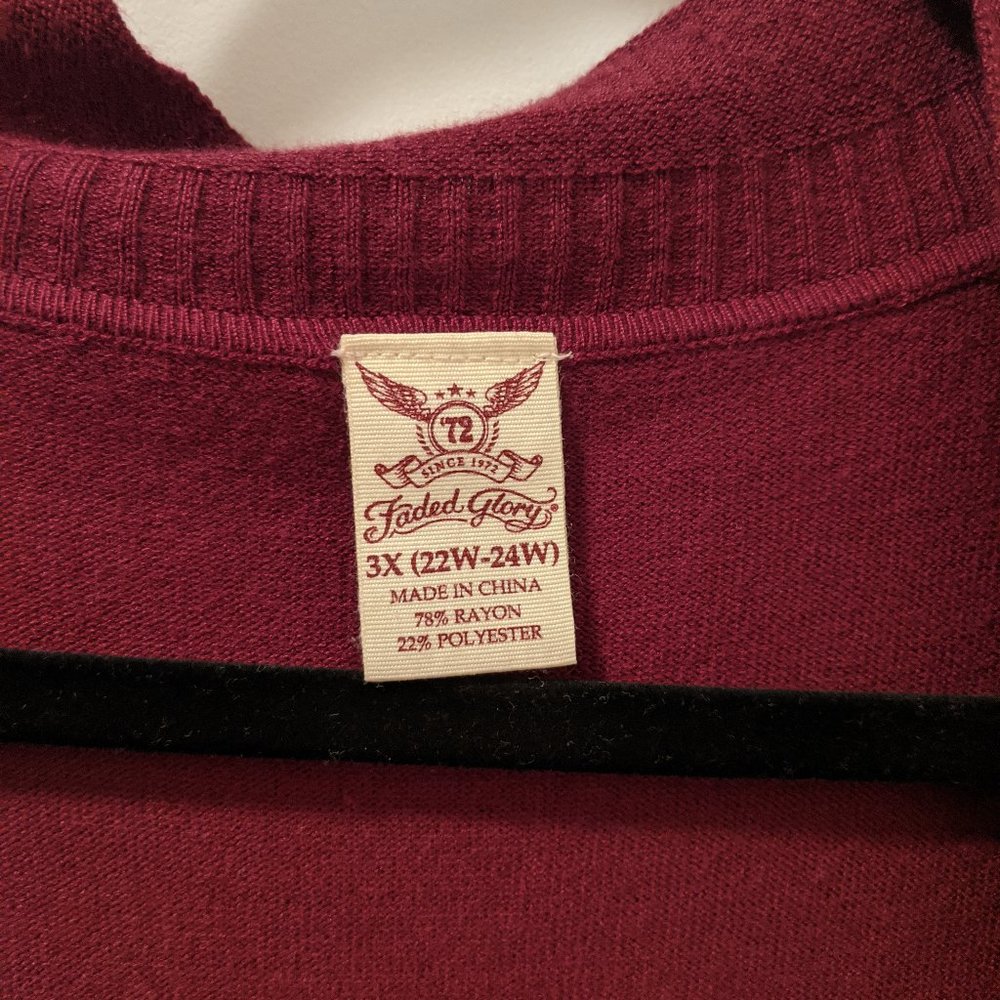 Fall Inspired Burgundy Cardigan